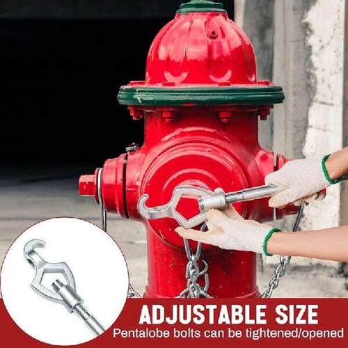 ABKD Adjustable Fire Hydrant Wrench,1-1/2Inch To 3Inch