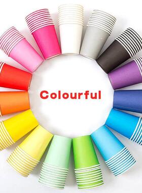 children handmade DIY colorful paper cups paper cups for tod
