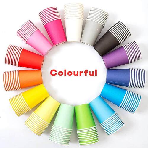 children handmade DIY colorful paper cups paper cups for tod