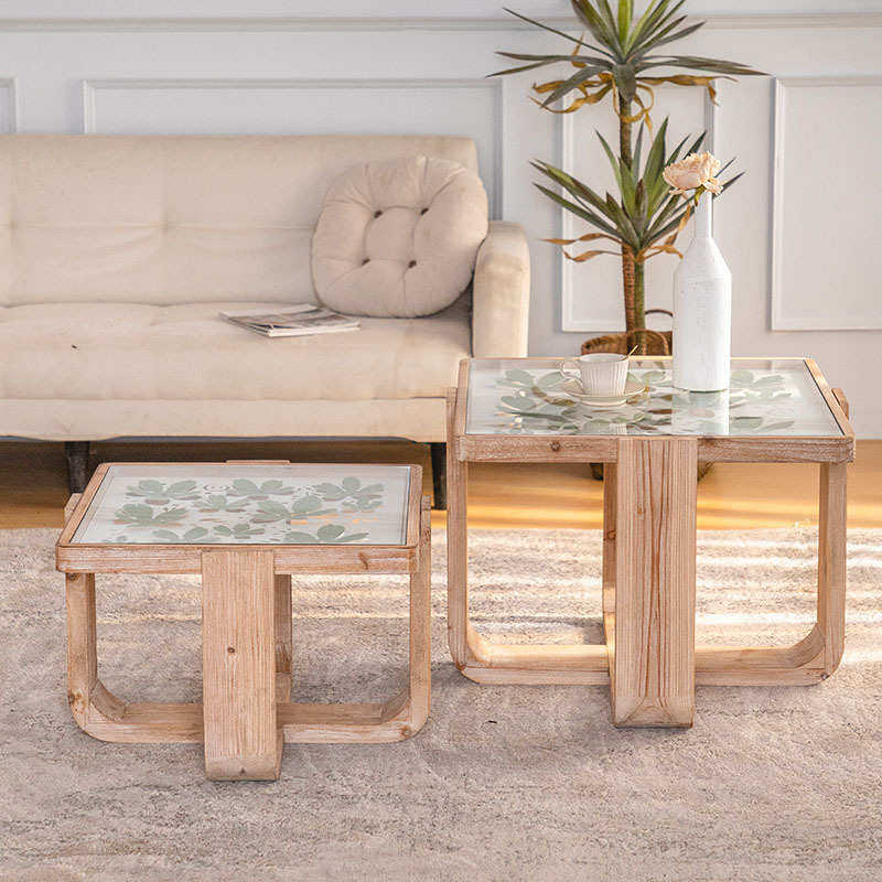 侘寂风复古实木做旧小茶几民宿小户型客厅沙发边几阳台休闲组合桌,商业/办公家具,茶几,淘宝优惠券,粉丝福利购,淘宝优惠卷