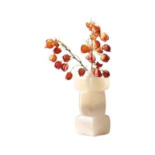 轻插花小众高级养中古感奢感玻璃餐桌客厅设计摆件器皿花瓶水绝美