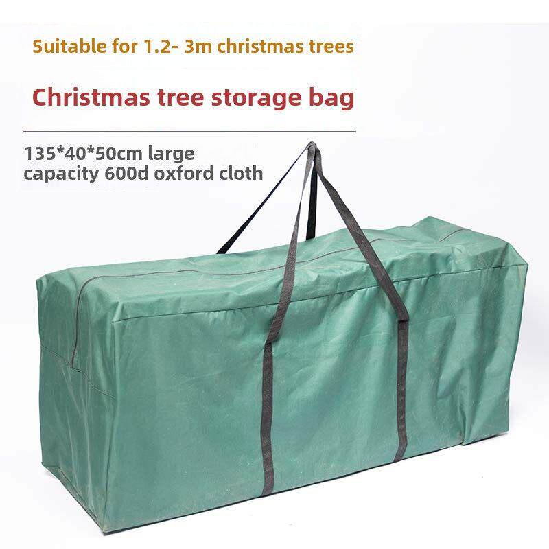 圣诞树收纳袋圣诞花环藤圣诞球牛津布防尘防水大容量包装盒AI