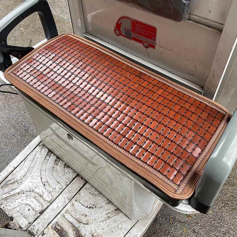 三轮车装饰用品坐垫夏季电动车通用凉垫四轮车竹片凉席座垫夏天透