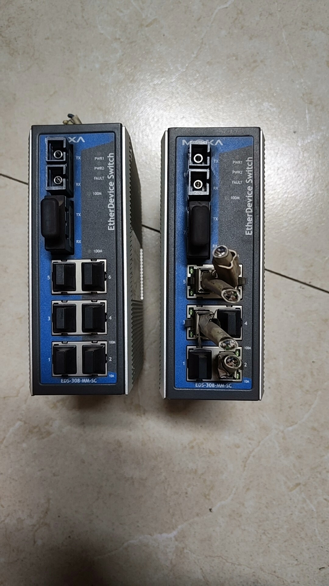 摩莎工业交换机型号EDS-308－MM-SC拆机剪线，功能包