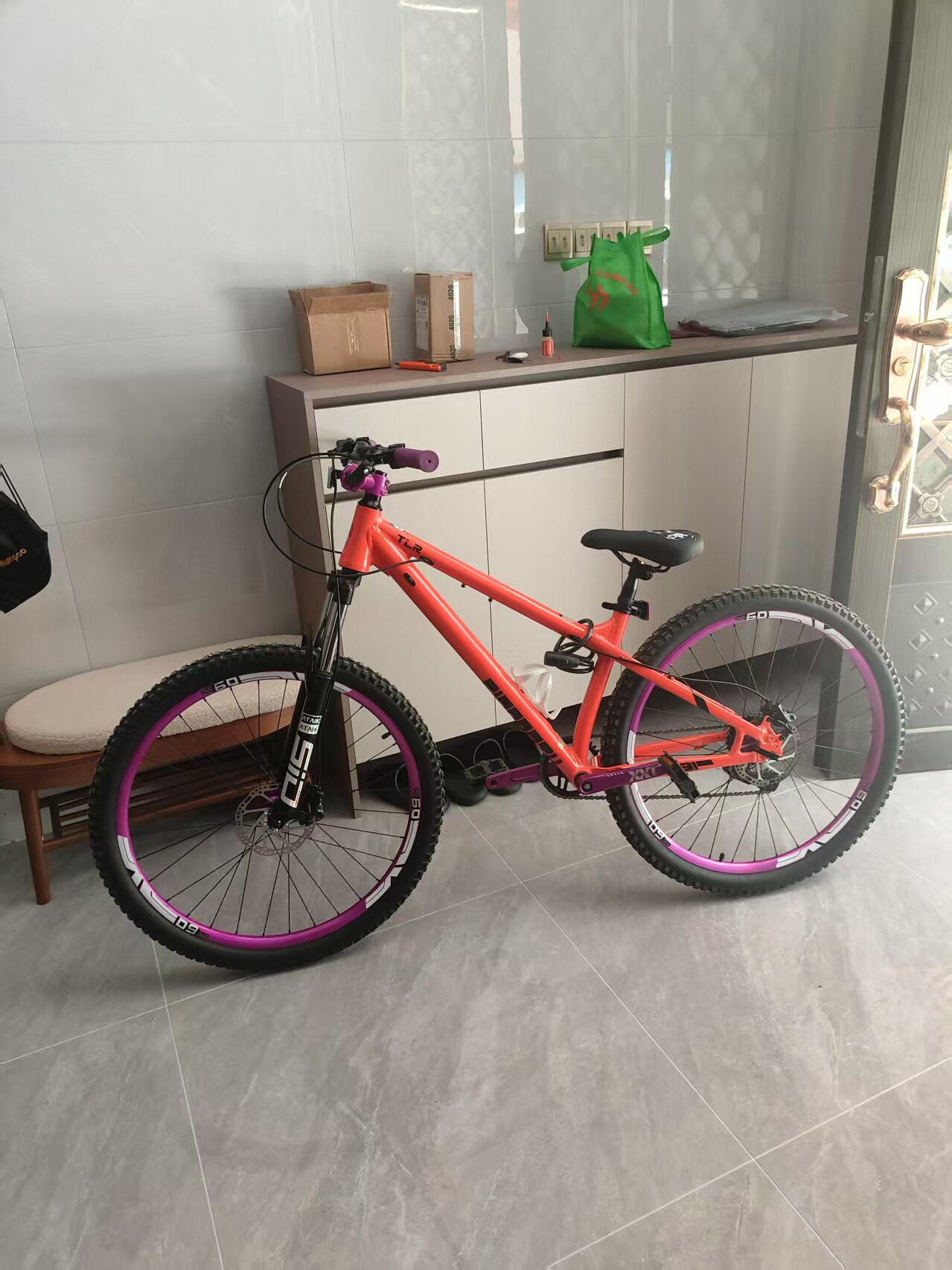 Горный велосипед Tanluren AM 27.5 дюймов алюминиевый L-TWOO 8 скоростей гидравлика MTB photo review