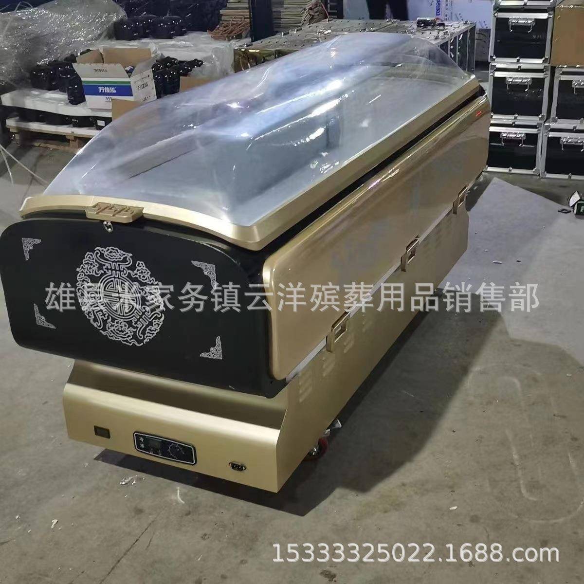 水晶棺 紫金冰棺 厂家直销冷冻棺材 全铜管冷藏棺 殡葬用品