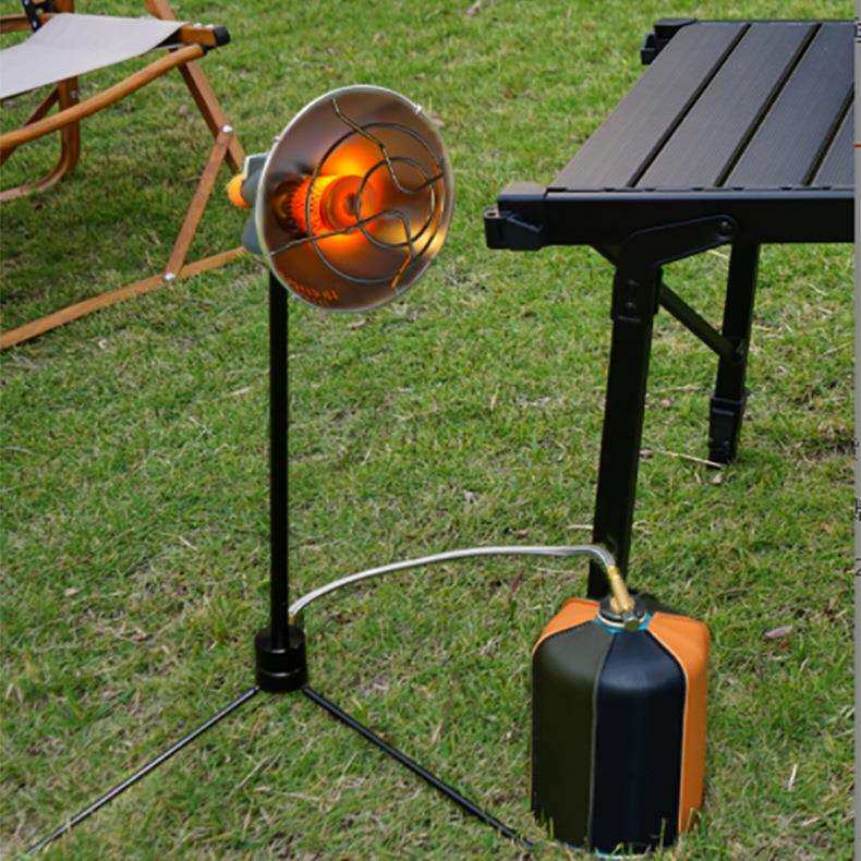 加热便携式户外小太阳加热取暖器取暖炉立式三角架露营台式冬钓