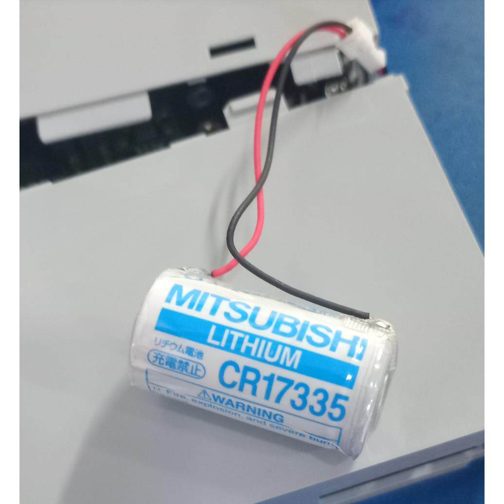 全新原装 三菱CR17335 3V PLC锂电池 带白色插头 CR17335SE-R/3V