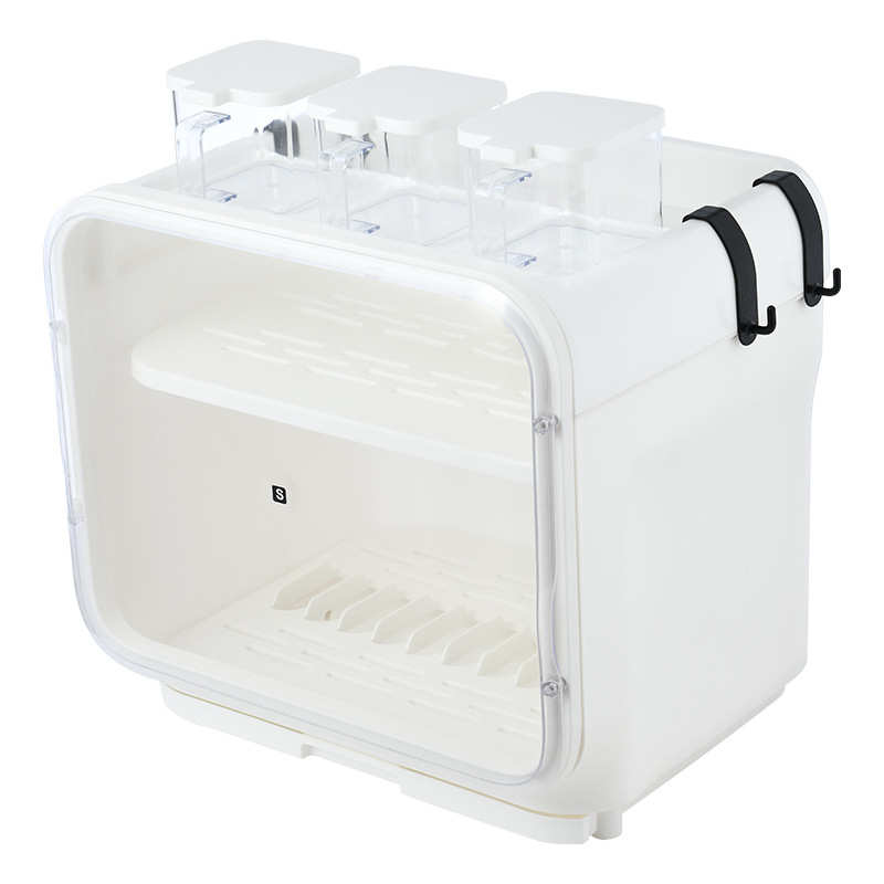 厨房碗架碗筷收纳盒塑料装餐盘箱沥水置物架家用台面放碗碟柜