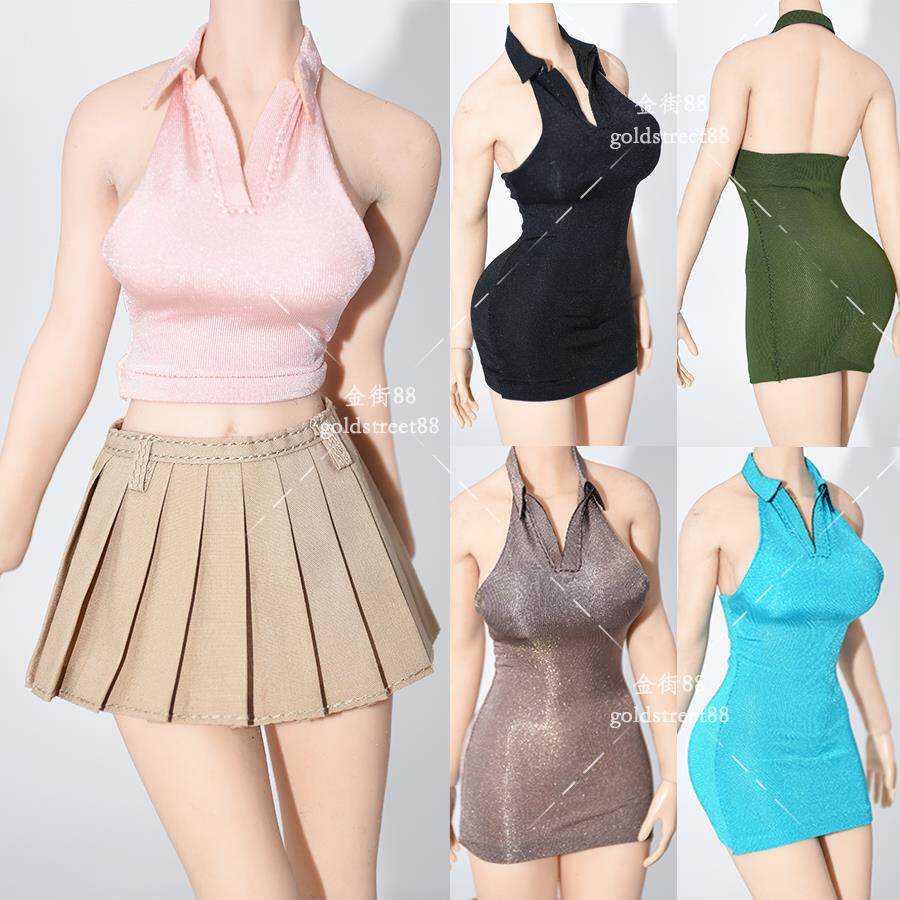 【只是手工娃衣】1/6 Tbl phicen 女兵人用冰丝紧身裙 上衣