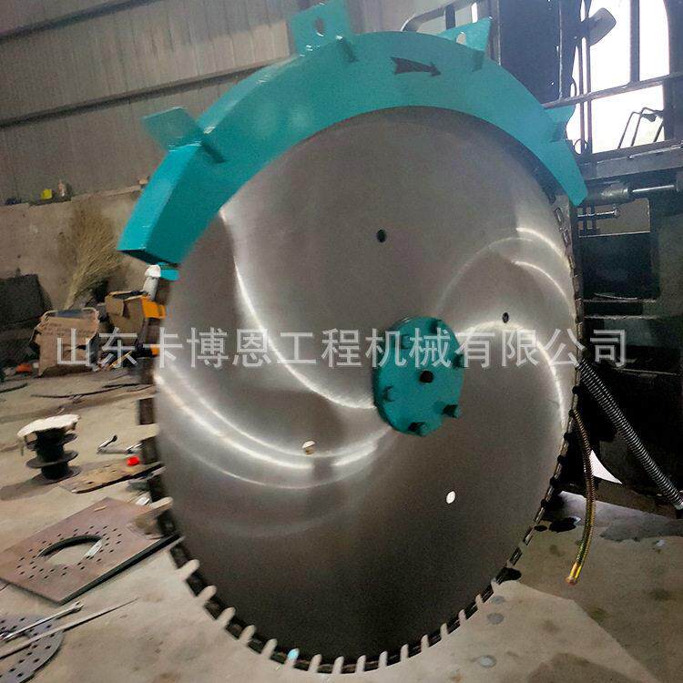 挖机改装圆盘锯钢筋混凝土切割旋转式液压岩石锯大理石圆盘锯