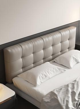 感床头靠垫榻榻垫米悬浮床靠靠背软F986J59H包2025新款免洗皮革大