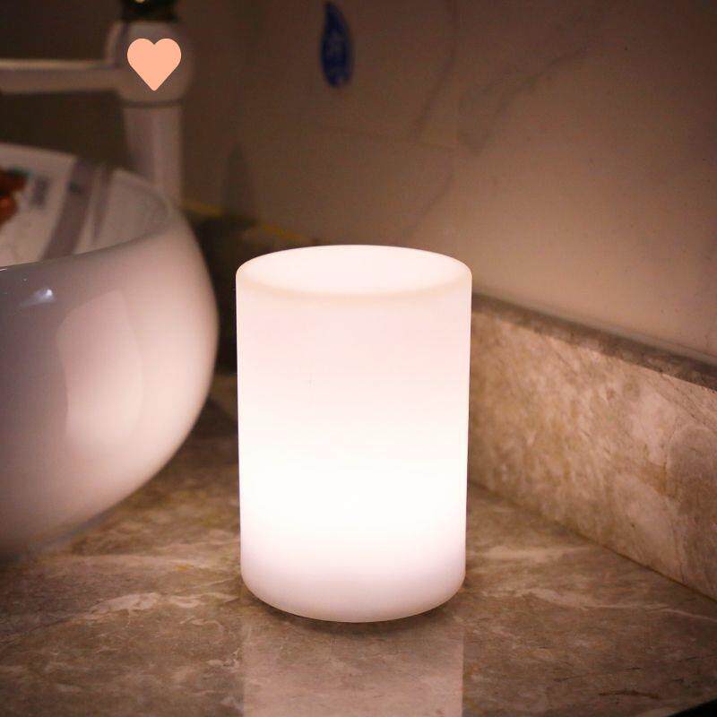 台灯卧室床头灯创意充电式护眼睡眠灯可定时遥控少女心圆柱小夜灯