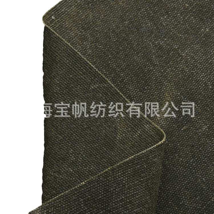 TC涤棉3*3加密涂蜡帆布800克  防水单面双面过腊帆布 染色帆布现