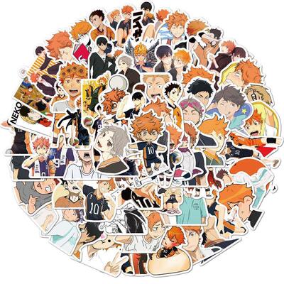 50/102pcs Anime Cartoon TV Haikyuu Stickers For Laptop Bicyc
