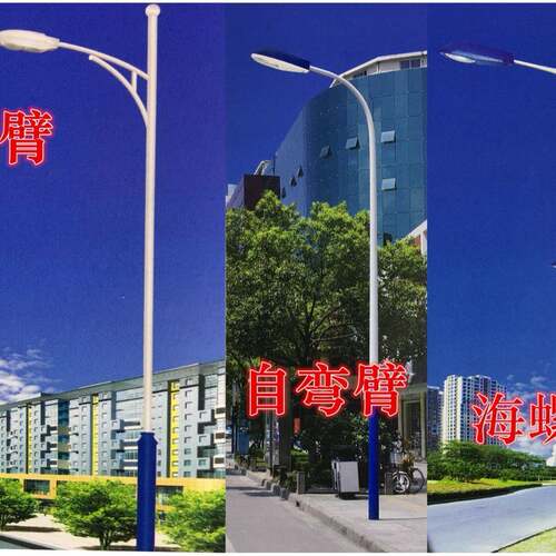 ED道路灯4场/5/6米自弯臂路BTK灯杆高杆灯厂区户外路L灯广灯太阳