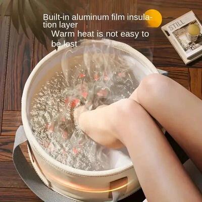 Portable Folding Foot Soak Bath Tub with Heat Preservation -