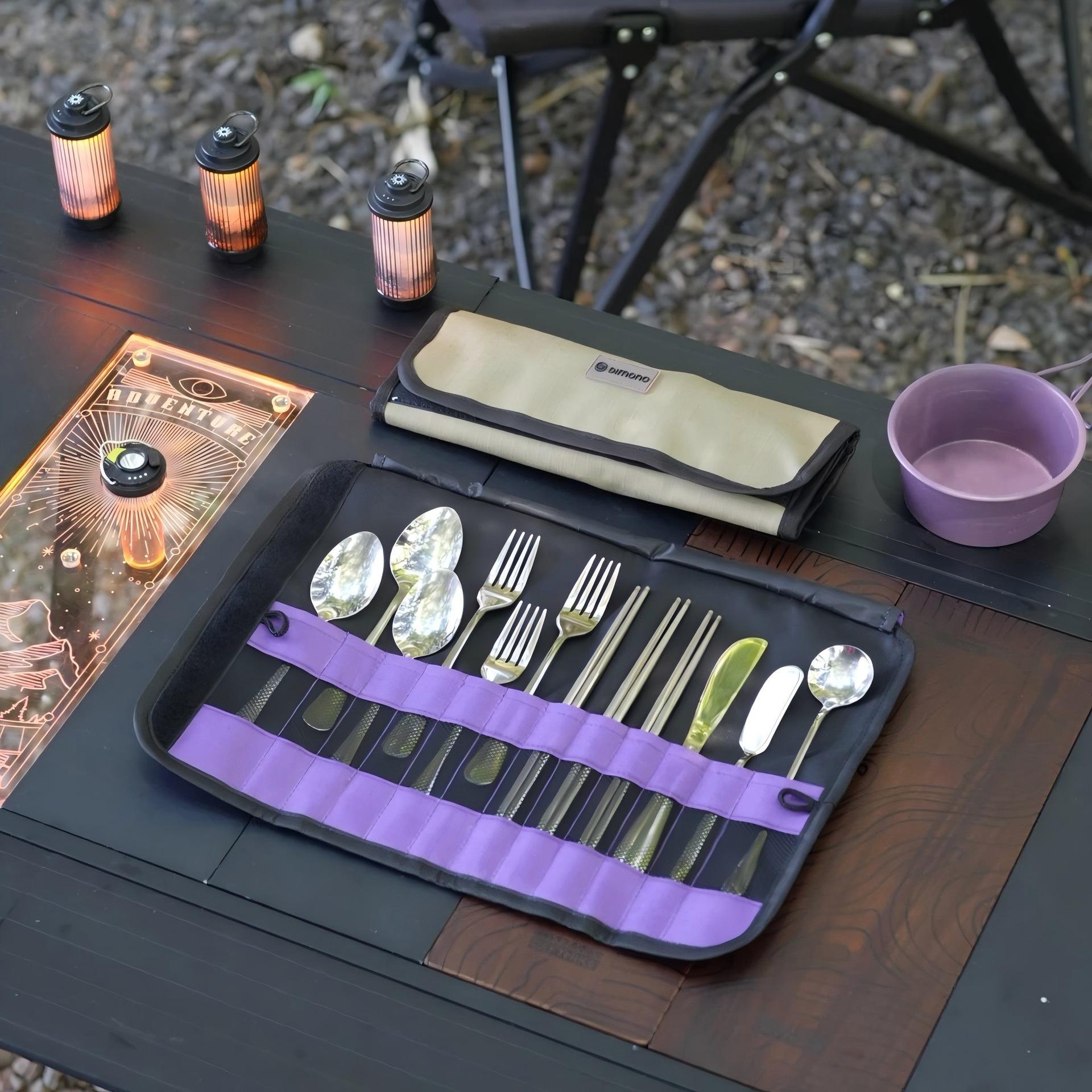 可折叠野营烧烤餐具餐具户外炊具