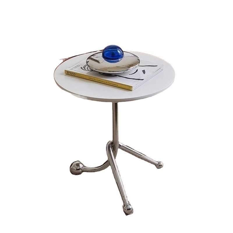 圆形边几北欧客厅角几樱桃木小茶几网红ins风沙发边几床头小桌子