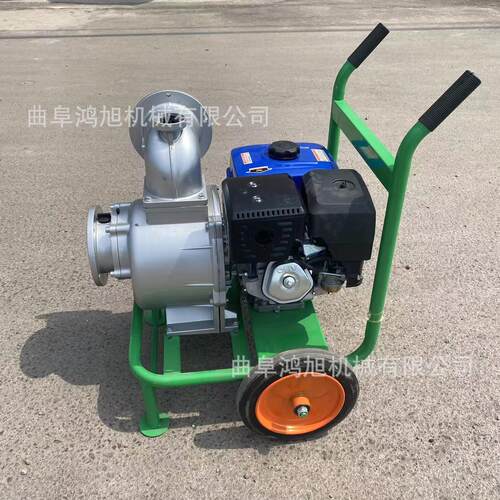 防汛移动式应急水泵 自吸式3寸柴油机抽水泵 无堵塞吸砂泵