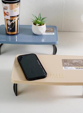 日本进口迷你折叠桌子便携户外露营小茶几车载烧烤桌宿舍床上桌板