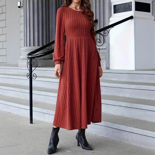 Women's Solid Color Pleated Fitted Pants, Zipper Design