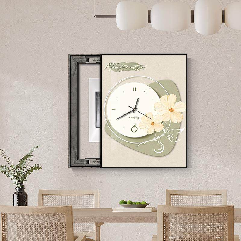 表箱装饰画竖春日迟配款免打孔现代简约电箱遮挡总闸电开挂关轻奢