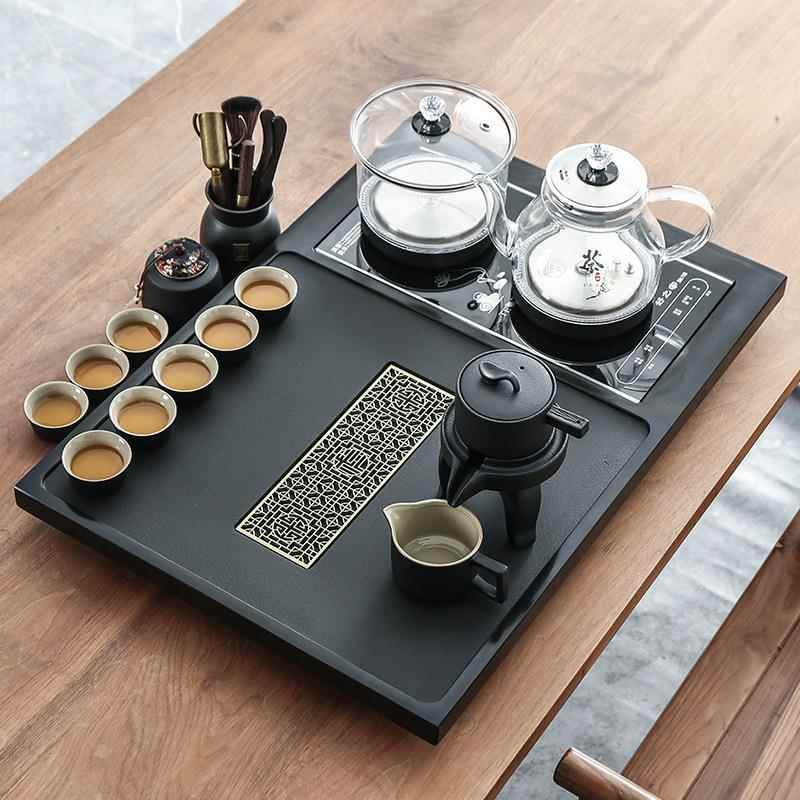 ZG-67312乌金石茶茶盘小型茶台套装家用全自式动一体办公室会客具
