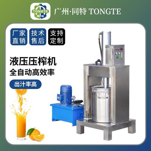 全自动液压式脱水果蔬压榨机提取压榨收汁机果酵素过滤压榨机