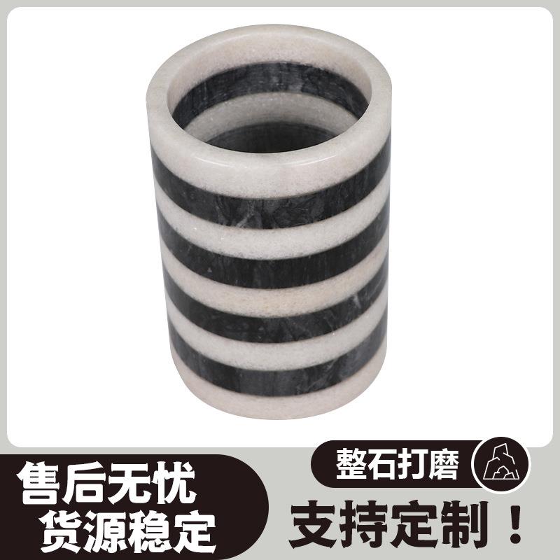 大理石冰酒桶酒吧香槟鸡尾酒红酒桶餐具收纳桶桌面聚会香槟桶