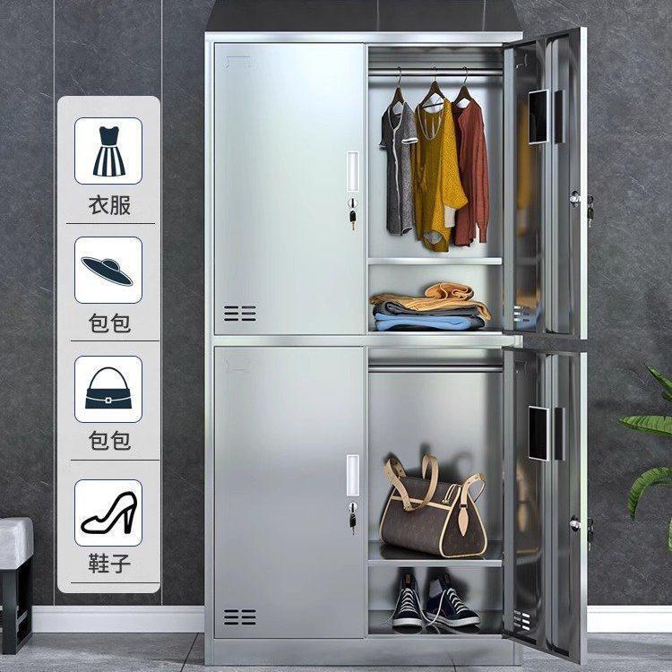 34不锈钢更KL3265衣柜员工储物柜宿舍工厂无尘化车间带净多门存0