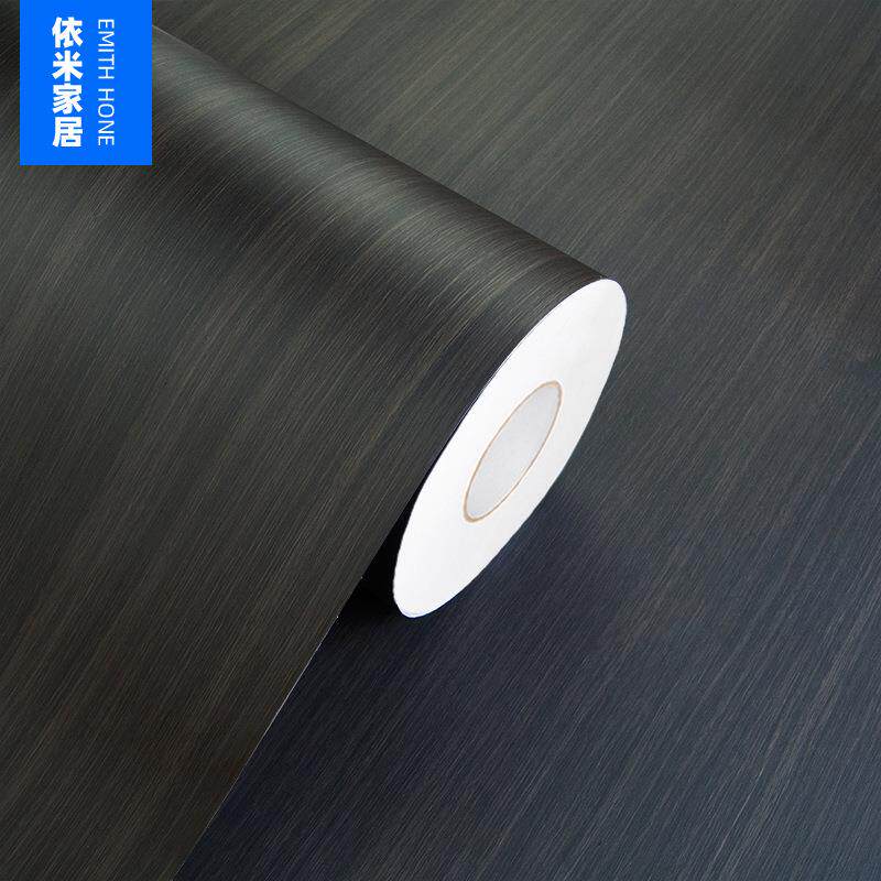 50米橱木厚纹贴纸墙纸自粘仿木HM106050加防水柜面子桌家具翻新自