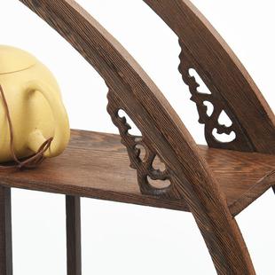 6实木挂墙壁挂现R代简式 博古架多宝阁子茶具ZYG0003架置物 约中式