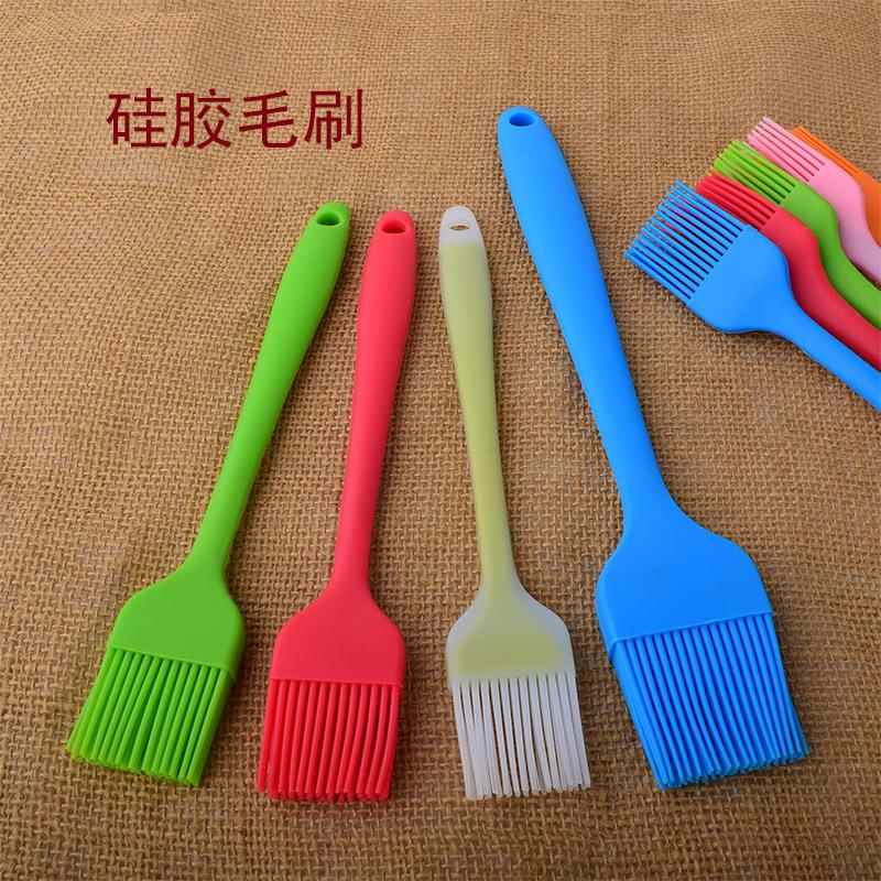 加厚全包一体透明硅胶毛刷烧烤刷蛋糕烘焙牛奶油酱料刷扫子硅胶刷