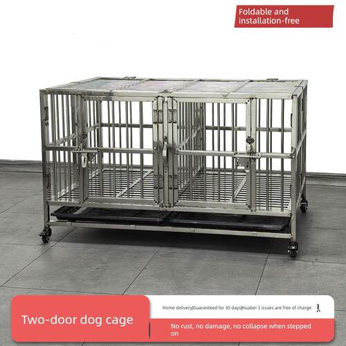 大阳折叠双层三层不锈钢狗笼母笼小型狗宠物店繁育组合配套笼