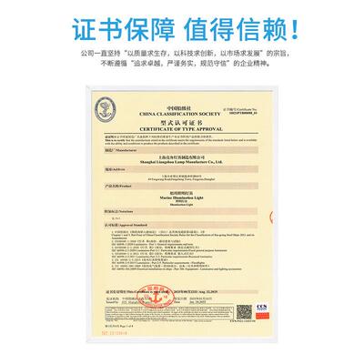上海亮舟船用圆形投光灯TG8远程强光200W卤钨防水信号探照灯CCS证