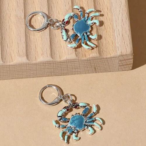 Hawaiian style crab earrings female creative earrings