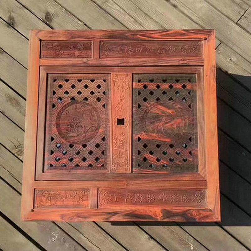 红酸枝血檀红檀金丝楠木缅甸花梨三用棋盘功能棋盘茶具