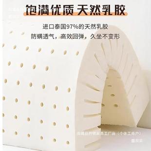 实木凳子家简用现HDM49餐代约头可叠餐椅软包圆板凳餐桌木椅子舒