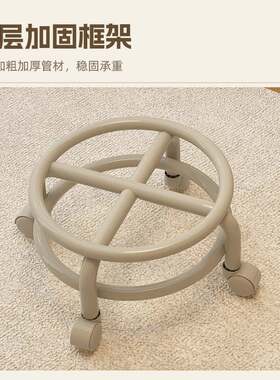 万向小凳子家背用矮凳滑轮移动凳子滑轮-1凳儿轮童椅子靠椅轮子小