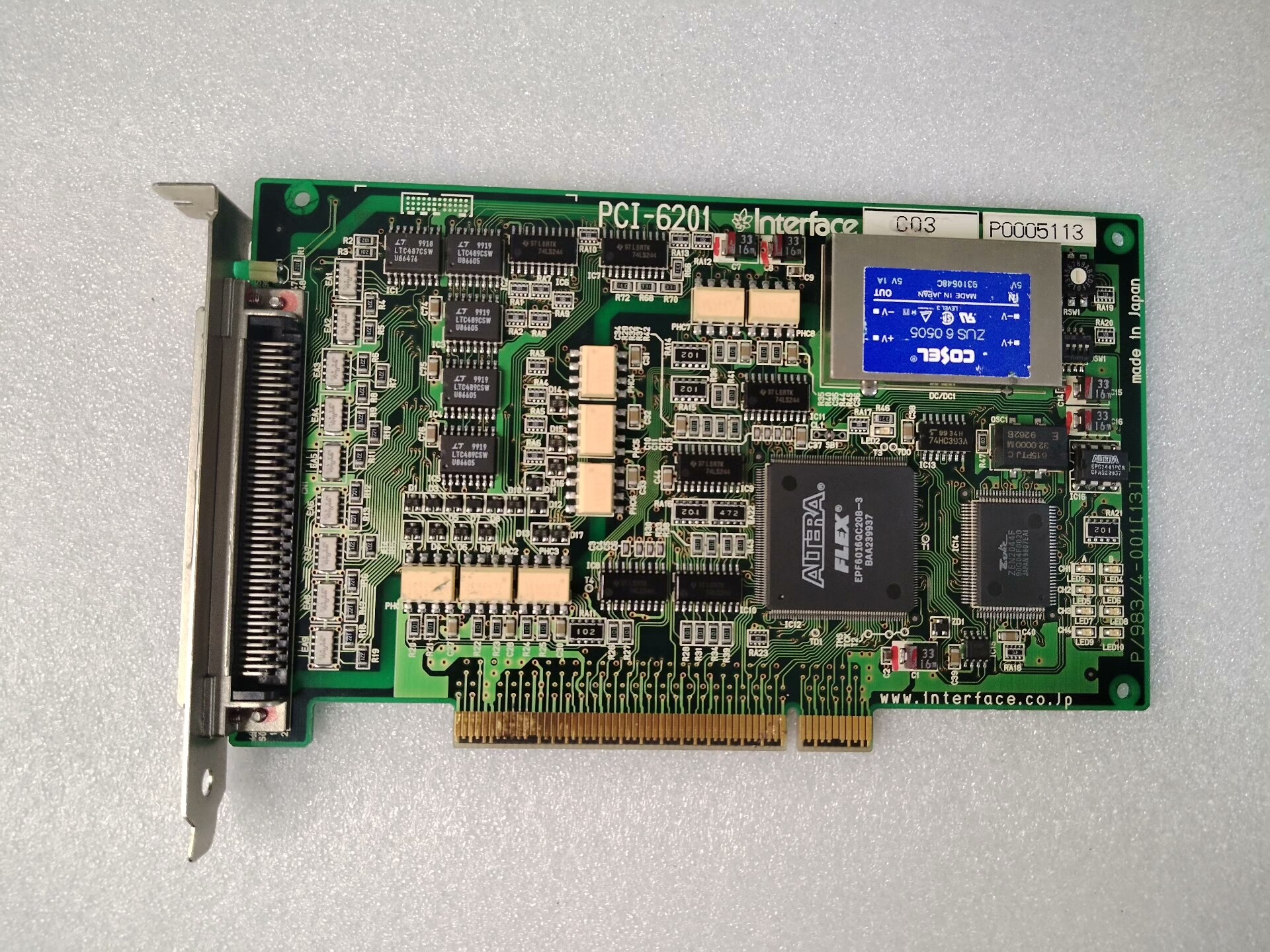 日本Interface PCI-6201 数据采集卡 原装拆