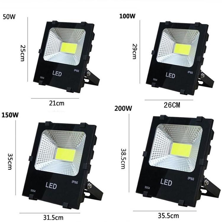 5054系列led投光灯COB200W50W户外防水景观庭院亮化广告牌泛光灯