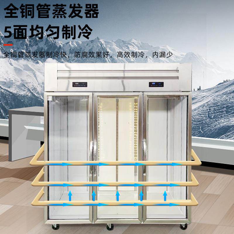 挂肉柜大容量商用保鲜冷藏单双杠挂牛羊肉立式冰柜鲜肉隔板吊肉柜