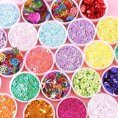 Sparkly Sequins DIY toy glue glitter crystal powder nursery
