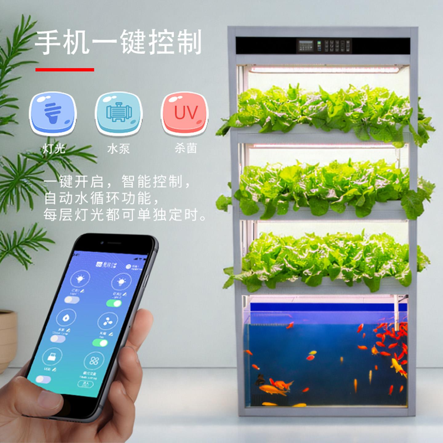 无土栽培水培种植机适用于阳台的潮汐种植系统 一体款蔬菜种植设