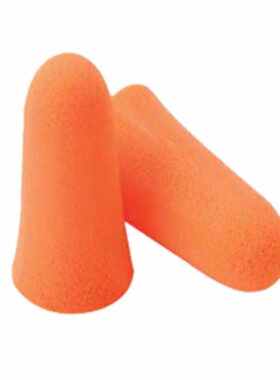 聚远JUYUAN耳塞工业耳塞隔音耳塞防噪音降噪耳塞回弹棉橙色20付1