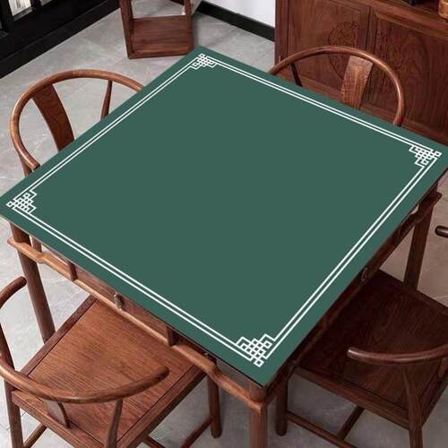 麻将机桌面打扑克牌专用桌布垫子棋牌室牌九台布正方形消音耐磨防