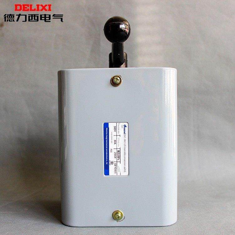 超一QX1-30N1倒顺开关17/25KW开关三档 电机正反转可逆转换倒顺停