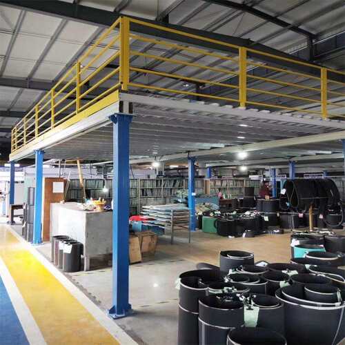 钢结构H型钢工字钢货架立柱型材类二层三层阁楼重型拆装式钢平台