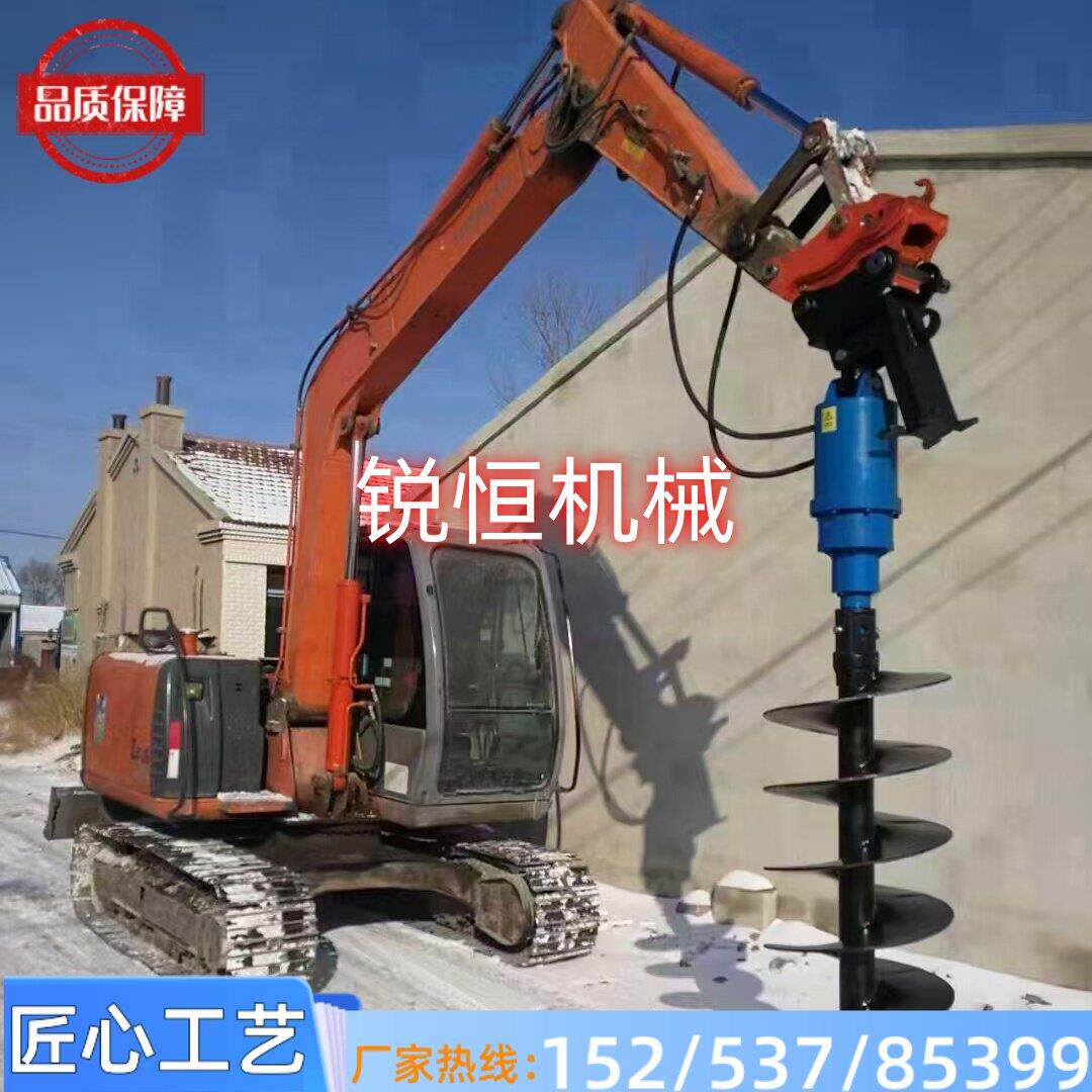 怪手动力头4千到3万扭矩螺旋钻打地基拧地钉挖树坑挖水井光伏钻孔